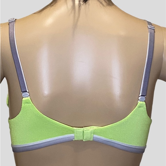 Victoria's Secret Perfect Shape Padded Neon Green-Yellow Underwire Bra 36B VGC - Picture 3 of 5